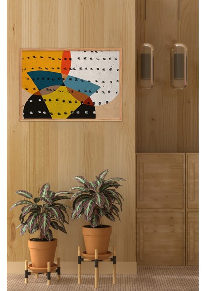 Ahşap Çerçeveli Mdf Tek Tablo Abstract Yüz Modeli Tablo (Kendi Tablo Setinizi Oluşturacağınız Liste) 23 x 32 Çerçevelli 1097