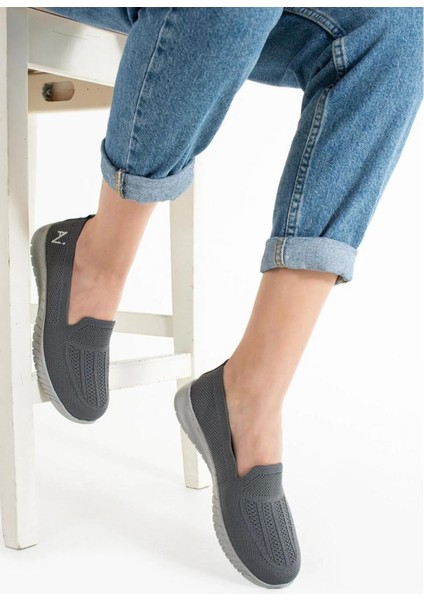 Kadın Örme Ses Yapmaz Ortopedik Rahat Hafif Günlük Sneaker Ayakkabı