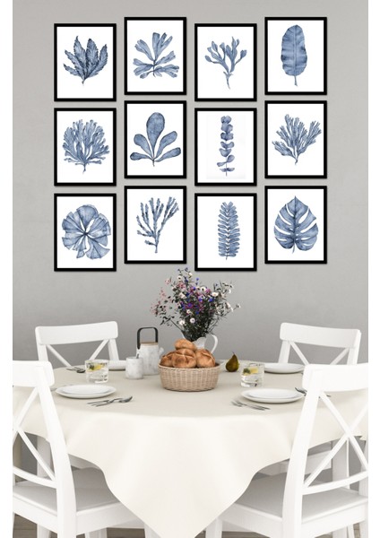 Dekorize Mdf Tablo Seti 12 Parça - Salon Oturma Odası Için Duvar Dekoru Çerçeve Görünümlü Onk 1036 13 x 17 fırsatları