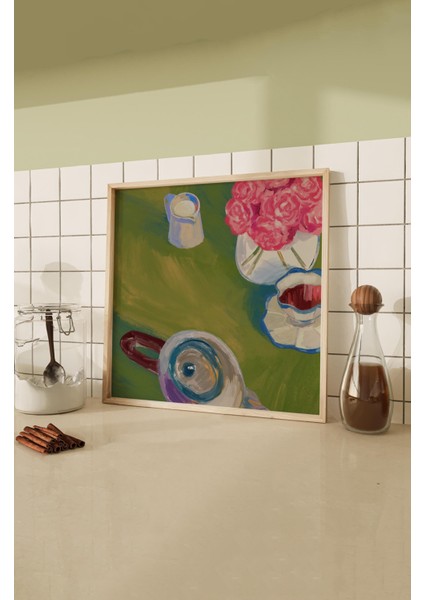 Ahşap Çerçeveli Mdf Kare Tek Tablo (Kendi Tablo Setinizi Oluşturacağınız Liste) MUTFAK03 23 x 23 Çerçeveli TX1105 fiyatları