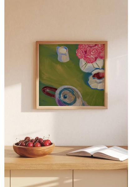 Ahşap Çerçeveli Mdf Kare Tek Tablo (Kendi Tablo Setinizi Oluşturacağınız Liste) MUTFAK03 23 x 23 Çerçeveli TX1105 modelleri