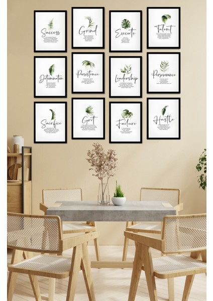 Dekorize Mdf Tablo Seti 12 Parça - Salon Oturma Odası Için Duvar Dekoru Çerçeve Görünümlü Onk 1002 13 x 17 fiyatları