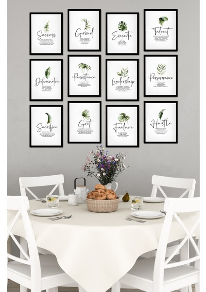 Dekorize Mdf Tablo Seti 12 Parça - Salon Oturma Odası Için Duvar Dekoru Çerçeve Görünümlü Onk 1002 13 x 17 fırsatları