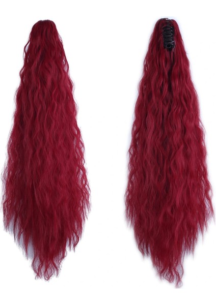 Tokalı Kabarık Dalgalı At Kuyruğu - Kızıl fiyatları