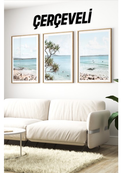 Ahşap Çerçeveli Mdf Tablo Seti Matisse, Bohem, Kusama Salon ve Oturma Odası Için ÇT3066 23 x 32