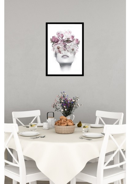 Notpa Tek Tablo Çerçeve Görünümlü Ahşap Duvar Tablosu A4 21 x 29.7 A4-27