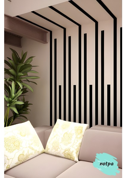 Notpa Dekorasyon Ahşap Şerit Duvar Panelleri Dekoratif Duvar Çıtası 1 Paket(10 Adet) 50 cm fiyatları
