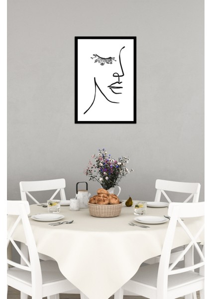 Notpa Tek Tablo Çerçeve Görünümlü Ahşap Duvar Tablosu A4 30 x 21 A4-29