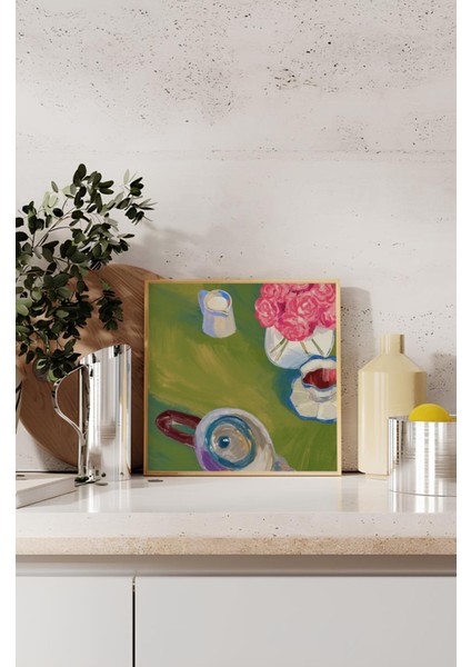 Ahşap Çerçeveli Mdf Kare Tek Tablo (Kendi Tablo Setinizi Oluşturacağınız Liste) MUTFAK03 23 x 23 Çerçeveli TX1105 indirimleri