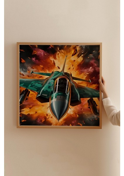 Ahşap Çerçeveli Mdf Kare Tek Tablo (Kendi Tablo Setinizi Oluşturacağınız Liste) Doğa 23 x 23 Çerçeveli TX1124 fırsatları