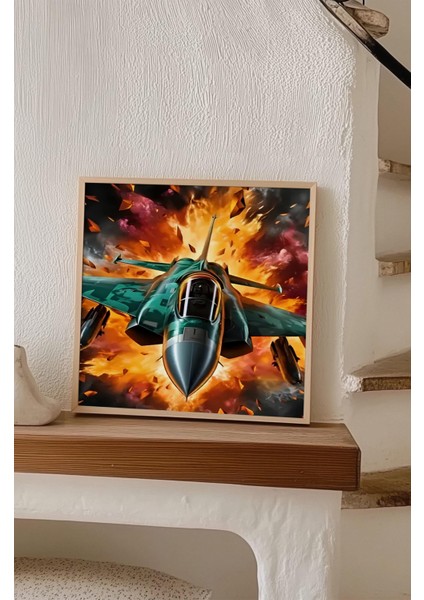 Ahşap Çerçeveli Mdf Kare Tek Tablo (Kendi Tablo Setinizi Oluşturacağınız Liste) Doğa 23 x 23 Çerçeveli TX1124 indirimleri