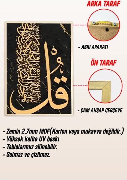 ✨ Altın Yaldızlı “kul” Yazılı 3'lü Tablo Seti – Şıklığın ve Mananın Buluştuğu Dekor ✨🌸 CRV1235 23 x 32