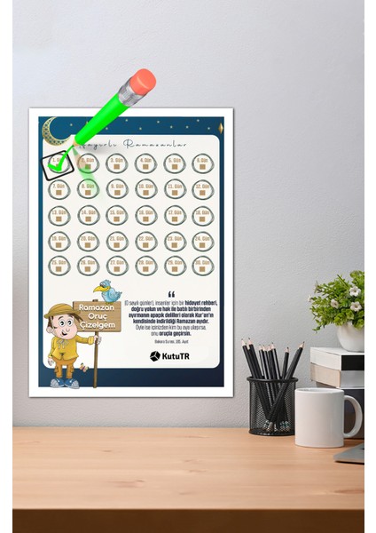 Ramazan Ayı Oruç Çizelgem 30409 21 x 30 fırsatları