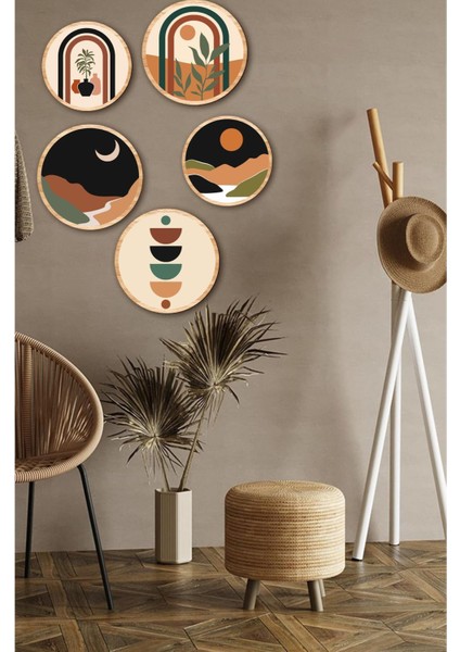 Dekorize Mdf 5 Parça Çerçeve Görünümlü Tablo Set 5010 50 x 70 fiyatları