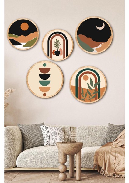 Dekorize Mdf 5 Parça Çerçeve Görünümlü Tablo Set 5010 50 x 70 fırsatları