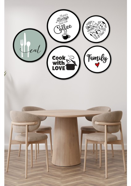 Dekorize Mdf 5 Parça Çerçeve Görünümlü Tablo Set 5019 50 x 70 fiyatları