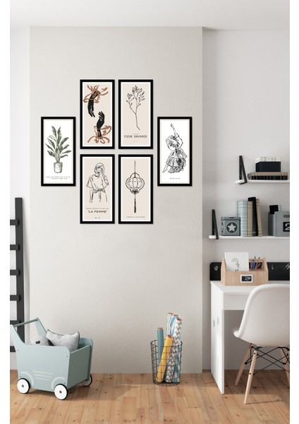 Modern Style Dekorize Mdf 7 Parça Çerçeve Görünümlü Tablo Set 10207 10 x 20 fiyatları