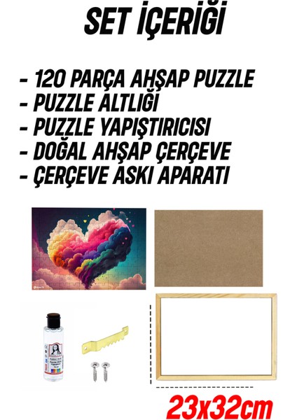 Ahşap Çerçeveli Puzzle - Tablo Hthp - 013 23 x 32 120 Parça modelleri