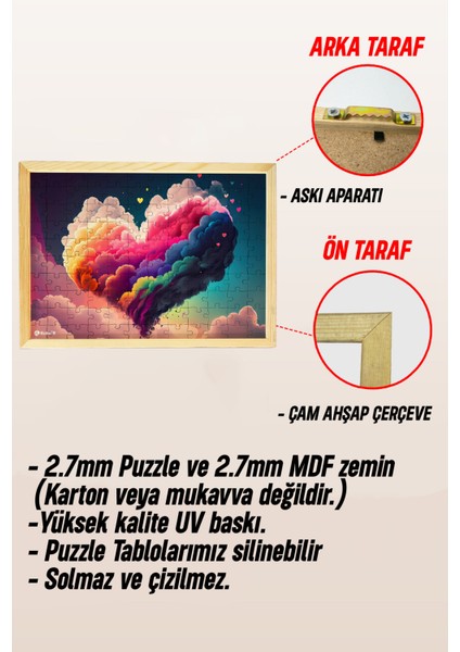 Ahşap Çerçeveli Puzzle - Tablo Hthp - 013 23 x 32 120 Parça indirimleri