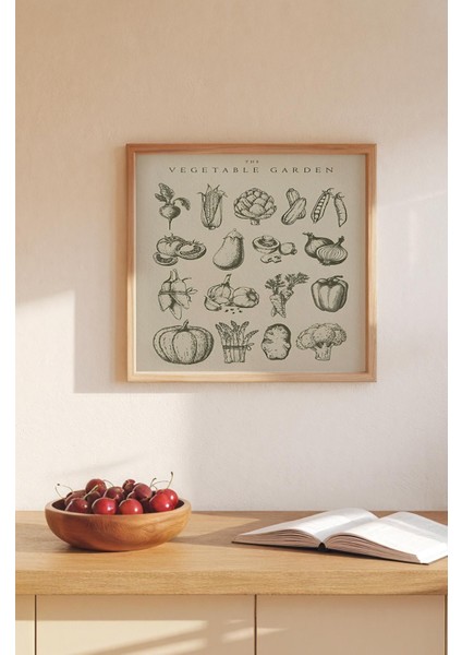 Ahşap Çerçeveli Mdf Kare Tek Tablo (Kendi Tablo Setinizi Oluşturacağınız Liste) MUTFAK02 32 x 32 Çerçeveli TX1176 modelleri