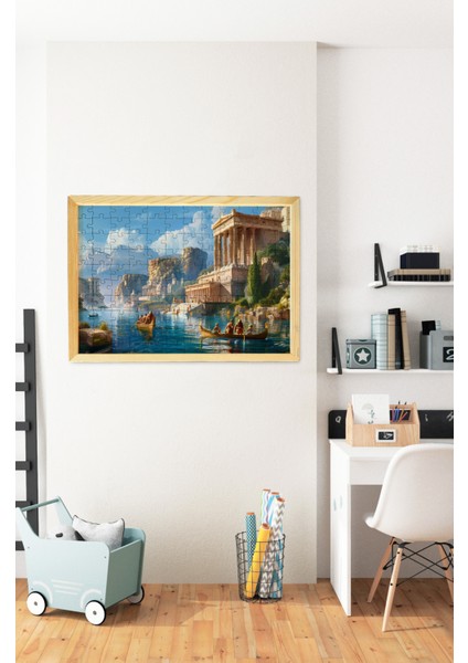 Ahşap Çerçeveli Puzzle - Tablo Hthp - 004 23 x 32 120 Parça