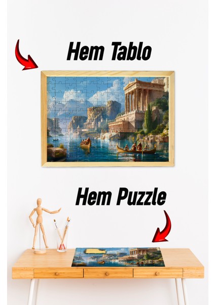 Ahşap Çerçeveli Puzzle - Tablo Hthp - 004 23 x 32 120 Parça fiyatları