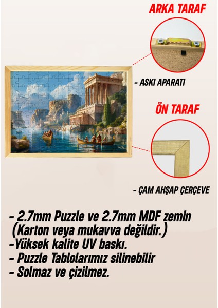 Ahşap Çerçeveli Puzzle - Tablo Hthp - 004 23 x 32 120 Parça modelleri