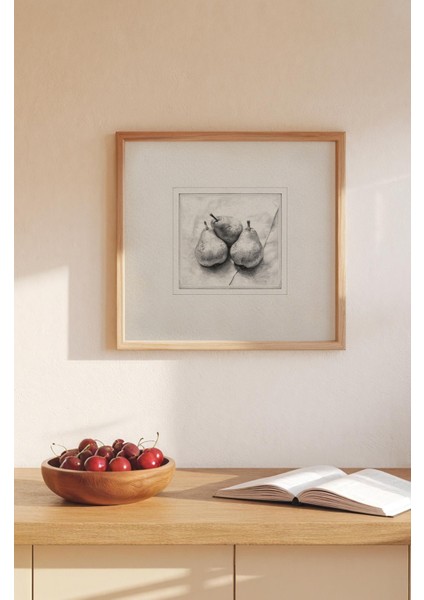 Ahşap Çerçeveli Mdf Kare Tek Tablo (Kendi Tablo Setinizi Oluşturacağınız Liste) MUTFAK03 23 x 23 Çerçeveli TX1098 modelleri