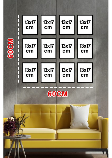 Dekorize Mdf Tablo Seti 12 Parça 3 mm - Bitkiler Salon Oturma Yatak Odası Için Duvar Dekoru 13 x 17 modelleri