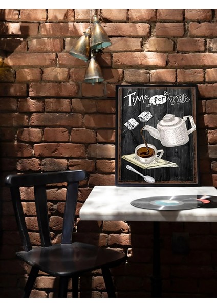 Dekorize Mdf Tablo - Time For Tea - Çay Zamanı - Duvar Dekoru 21 x 29.7 fiyatları