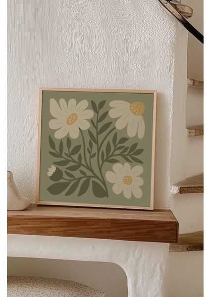 Ahşap Çerçeveli Mdf Kare Tek Tablo (Kendi Tablo Setinizi Oluşturacağınız Liste) TX1043 23 x 23