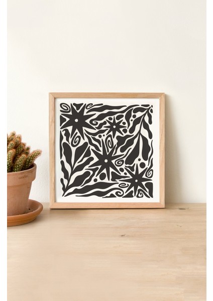 Ahşap Çerçeveli Mdf Kare Tek Tablo (Kendi Tablo Setinizi Oluşturacağınız Liste) TX1012 23 x 23