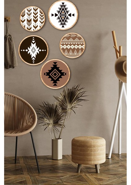 Dekorize Mdf 5 Parça Çerçeve Görünümlü Tablo Set 5012 50 x 70 fiyatları