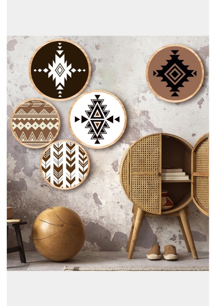 Dekorize Mdf 5 Parça Çerçeve Görünümlü Tablo Set 5012 50 x 70 indirimleri