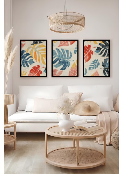 Dekorize Mdf 3 Parça 3 mm Çerçeve Görünümlü Bohem Tablo 3023 13 x 17 modelleri