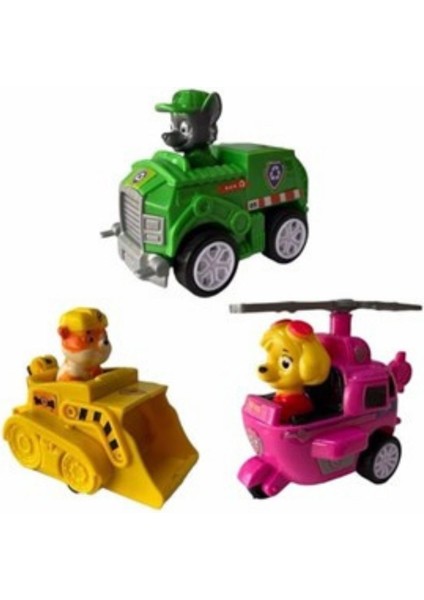 Kids Oyuncak Paw Patrol 3lü (Rubble-Rocky-Skye) Set G3 fiyatları