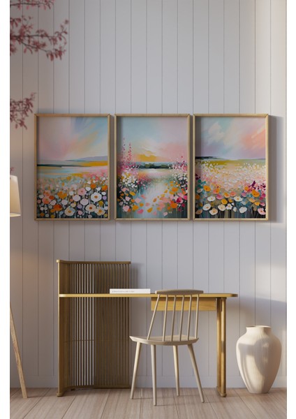 Ahşap Çerçeveli Mdf Tablo Seti Matisse, Bohem, Kusama Salon ve Oturma Odası Için ÇT3076 23 x 32 modelleri