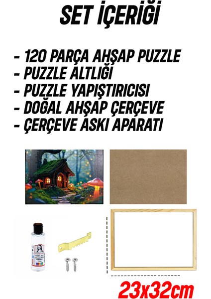 Ahşap Çerçeveli Puzzle - Tablo Hthp - 001 23 x 32 modelleri