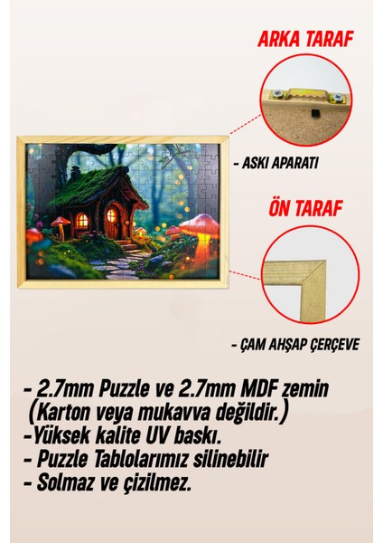 Ahşap Çerçeveli Puzzle - Tablo Hthp - 001 23 x 32 indirimleri
