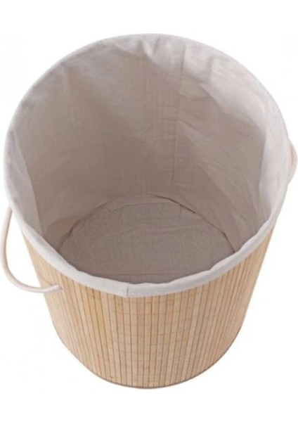 Decohandy Yuvarlak Bambu Kirli Sepeti modelleri