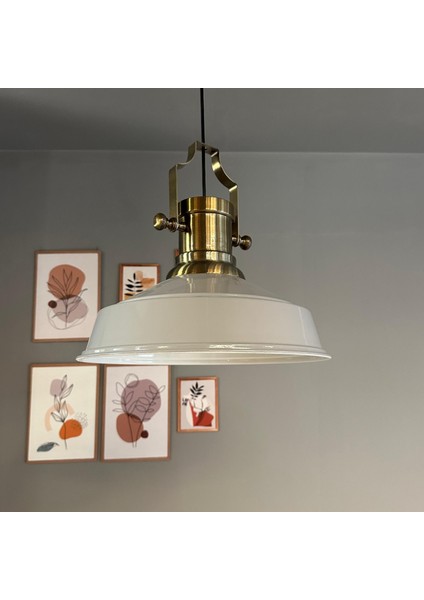 Carmelo Gri Renk Asaletli Tekli Avize Silindir Eskitme Başlık Sarkıt Lamba Salon Aydınlatma