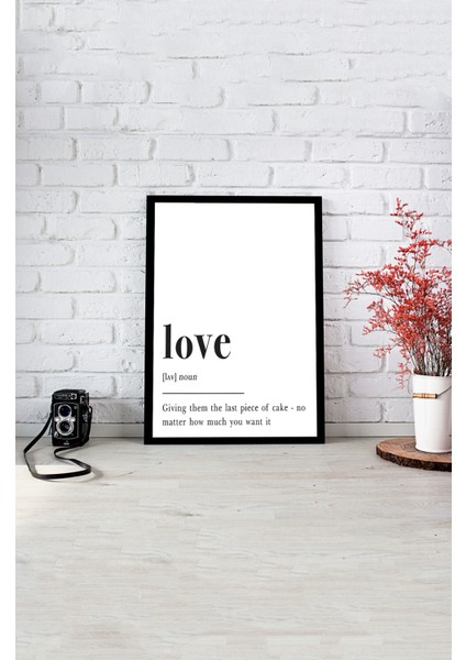 Notpa Tek Tablo Çerçeve Görünümlü Ahşap Duvar Tablosu A4 21 x 29.7 A4-20