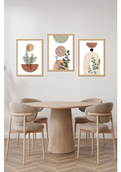 Dekorize Mdf 3 Parça 3 mm Çerçeve Görünümlü Bohem Tablo 3018 13 x 17 modelleri