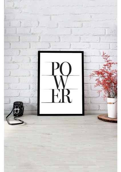 Notpa Tek Tablo Çerçeve Görünümlü Ahşap Duvar Tablosu A4 21 x 29.7 A4-5