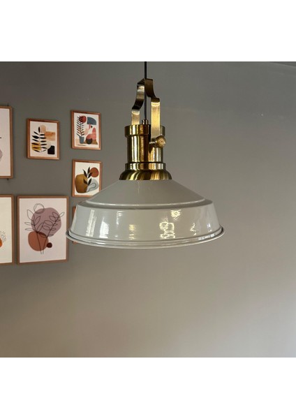 Carmelo Gri Renk Asaletli Tekli Avize Silindir Eskitme Başlık Sarkıt Lamba Salon Aydınlatma indirimleri