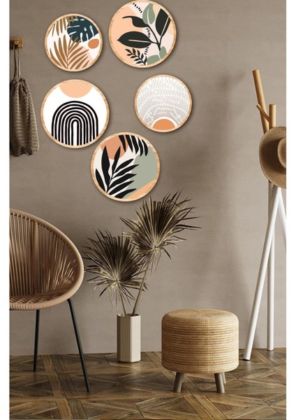 Dekorize Mdf 5 Parça Çerçeve Görünümlü Tablo Set 5011 50 x 70 fiyatları