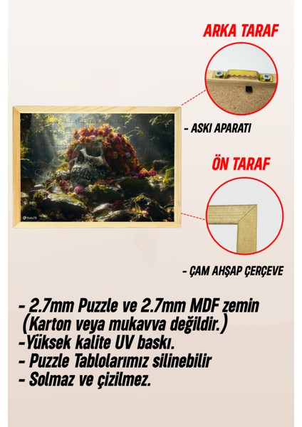 Ahşap Çerçeveli Puzzle - Tablo Hthp - 010 23 x 32 120 Parça indirimleri