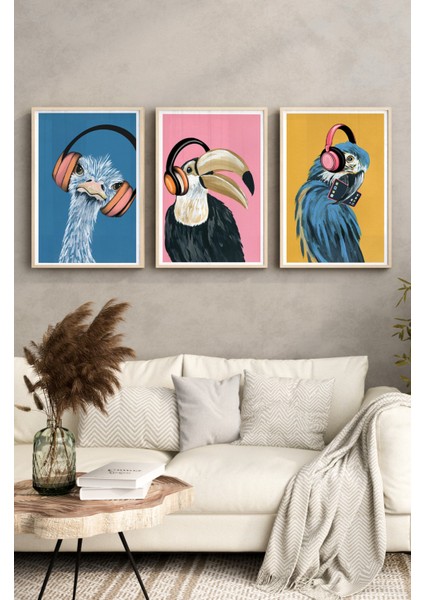 Ahşap Çerçeveli Mdf Tablo Seti Matisse, Bohem, Kusama Salon ve Oturma Odası Için ÇT3063 23 x 32 fiyatları