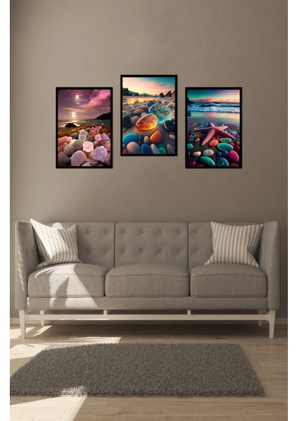 Notpa 3'lü Düşler Sahili Tablo Seti Set 2 13 x 17 fiyatları