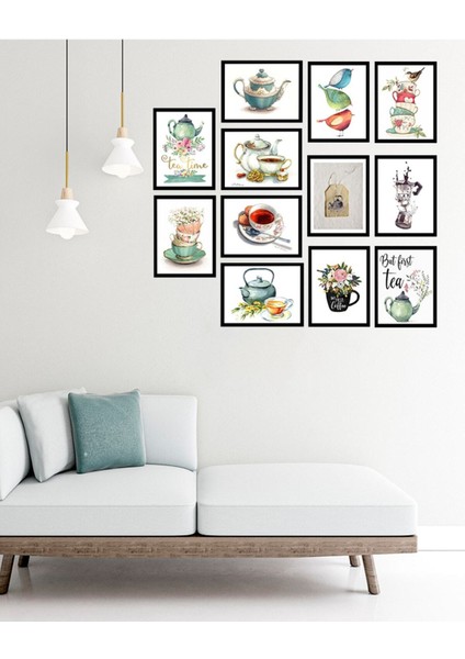 Dekorize Mdf Tablo Seti 12 Parça 3 mm - Mutfak Salon Oturma Yatak Odası Için Duvar Dekoru 13 x 17 fiyatları